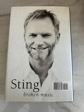STING SIGNED BROKEN MUSIC AUTOBIOGRAPHY 1ST EDITION HARDCOVER BOOK THE POLICE picture