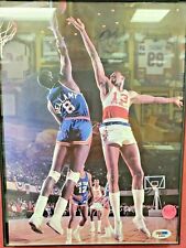 Wilt Chamberlain Sighed 8x11 Print from a magazine Framed with a  COA PSA/DNA picture