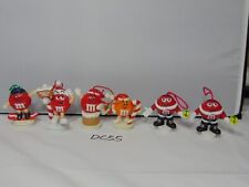 M&M M & M  Candy Lot of 6 Toppers Christmas Santa 2011 2012 North Pole Mixed picture