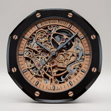 AP Royal Oak Openworked BLACK ROSEGOLD Watch Coaster Acrylic Bar Desk Decor Gift picture