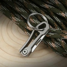 Small Mini TC4 Titanium Folding Pocket Knife Keychain Blade Outdoor Survival picture