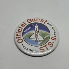 Vintage 1983 STS-9 Space Shuttle Columbia NASA Edwards AFB Guest Pin 3” RA24 picture