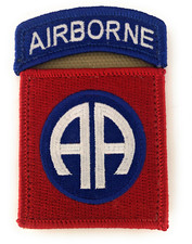 82nd Airborne with Tab Color Patch and Hook Fastener (EACH) picture