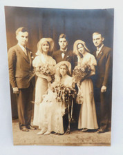 1930's Sepia Wedding Photo picture