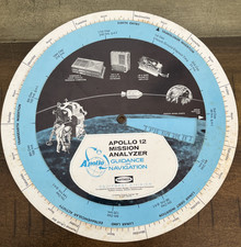 Vtg 1969 Raytheon Apollo 12 Mission Analyzer Guidance Navigation Wheel Volvelle picture