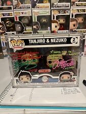 Funko Pop Demon Slayer- Tanjiro & Nezuko - 2 Pack Quad Quoted And Signed picture