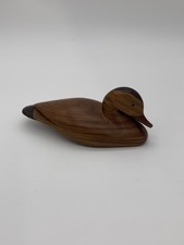 Vtg. SIWOK WICHI Handmade Wooden Duck Carved Sculpture Figurine Salta Argentina picture