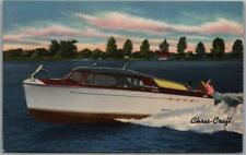 1950s HOUSTON Texas Adv. Postcard CHRIS-CRAFT BOATS SHOWROOM / 711 Hadley Ave. picture
