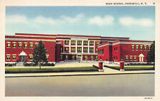 Peekskill, New York High School postcard linen picture