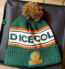Jagermeister Knit Pom-Pom Beanie Hat Green Orange White Distillery Theme picture