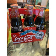 1993 Florida Marlins Inaugural Season Coca-Cola 6 Pack. Original Bottle W/ Drink picture