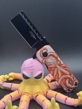EDC Gripper Folding Utility Clever with Kraken Engraving - Orange picture