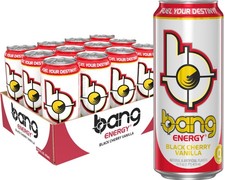 Bang Energy Black Cherry Vanilla, Sugar-Free 16 Fl Oz (Pack of 12), Red picture