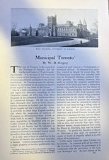 1898 Canada Toronto Ontario University of Toronto Parliament City Hall picture