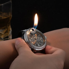 Hot Sale Watch Style Metal Open Flame Lighter picture