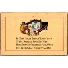 If This Jolly Little Santa Claus 1925 Vintage Postcard SP17-1 picture
