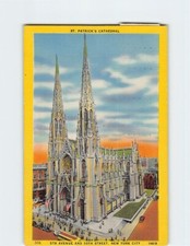 Postcard St. Patrick's Cathedral 5th Avenue & 50th St. New York City New York picture
