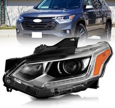 Hid/Xenon Headlight Assembly Set for 2018-2021 Chevy Traverse | LED DRL Projecto picture