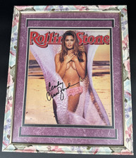 Cindy Crawford Signed 1993 Rolling Stone Magazine Cover Autograph Framed COA picture