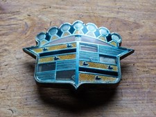 vintage Original 1952 1953 Cadillac Hood Badge / Emblem / crest Pt #1458439 picture