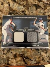 2011 Topps Series 2 T60DR-4 Dual Relic Card Jon Lester/Clayton Kershaw #/50 picture