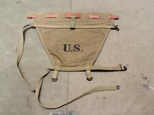 ORIGINAL WWII US ARMY M1928 HAVERSACK PACK TAIL & LEATHER INSERT picture