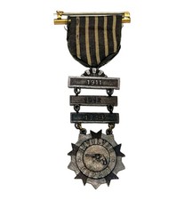 Rare Pre WWI 1911-1913 US Army National Guard Revolver Expert Medal Hayes Bros picture