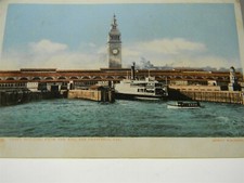Vintage 1900s San Francisco Ferry Building Steamship Pre-Quake UDB Postcard P13 picture