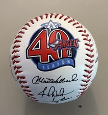 Baseball California Angels 40th Season Autographed Ball (printed not live) picture