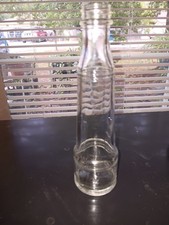 Vintage Clear Glass Condiment Bottle picture