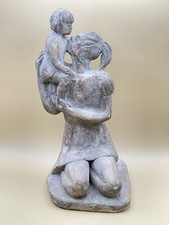 Tassos Syntelis 1972 Austin Productions Mother Child Sculpture 11” Vintage picture