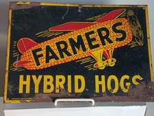 Antique Vtg Tin Litho Sign