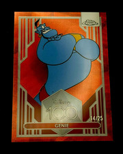 2023 Topps Chrome Disney 100 Genie Orange Wave Refractor #14/25 picture