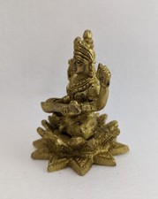Ebros Vastu Hindu Goddess Saraswati Seated On Lotus Playing Veena Guitar Statue picture