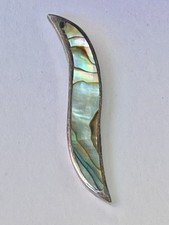 VTG Southwest Sterling Silver Abalon Pendant picture