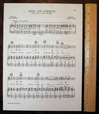 OKLAHOMA STATE UNIVERSITY OSU Song c1938 