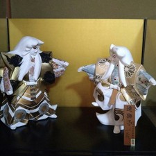 Vintage Japanese Hakata Ningyo Traditional Art Figurine Collectible picture