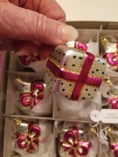 Vintage Mercury Glass Christmas ornaments Czech Republic NOS - package picture