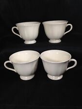 Set of 4 Wedgewood Etruria & Barlaston Queens Shape Tea Cups No Saucers picture