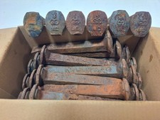 Lot of 25 MEDIUM Carbon Railroad Spikes 6.5