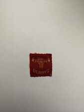 UK Scout Badge, Vintage Derbys Small Red District Ribbon picture