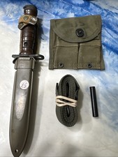 M1 Carbine Kit. Italian Made 1955 Bayonet, Repo Sling, Oiler Original Mag Pouch. picture