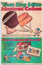 VINTAGE PRINT ADVERTISING HOSTESS Twinkies Cupcakes and Baseball Cards - 1979 picture