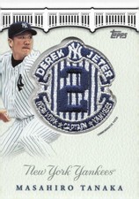 2020 Topps Update Masahiro Tanaka Derek Jeter Final Season Commemorative Patch picture
