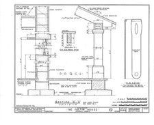 Comfort Texas Faltin House 1930s Porch Detail Architectural Drawing HABS picture