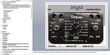 69 page SIMPSON 260 260-8 260-8P Multimeter CALIBRATION Presentation on CD  picture