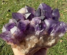 4.5 LB Natural Deep Purple Amethyst Plate Big Points Crystals, Minerals picture