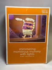 HTF Halloween Light Up Shimmering Monstrous Mummy Retired 2010 Target Brands New picture