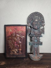 Vintage Peruvian Inca Tumi Aztec Inca Brass Bronze Wall Art South American picture
