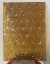 MCM Gold Bottle Bottom Pattern Lucite Acrylic Plastic Panels 12” x 16.5” picture